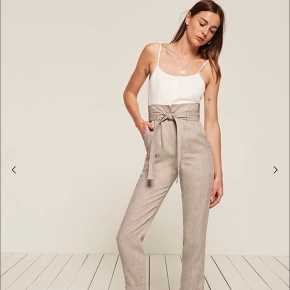 Reformation Linen Jumpsuit 0